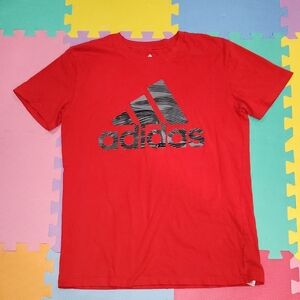 Adidas Red T-Shirt with Logo